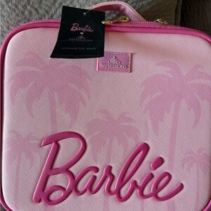 Barbie Pink Cosmetic Pouch with Gold Zipper